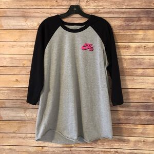 Nike SB baseball style t shirt women’s XL